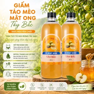 2 Chai Giấm Táo Mèo Mật Ong Tây Bắc Hữu Cơ Giảm Cân An Toàn Hiệu Quả Nhất Cấp Tốc