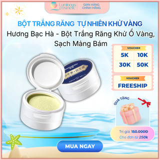 Bột Trắng Răng Sạch Răng Tự Nhiên Khử Vàng Răng Hơi Thở thơm tho Trắng Da Sáng