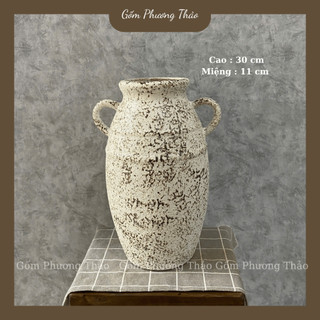Bình Hoa Bát Tràng Men RUSTIC Hạt Tiêu Cao Cấp Nhiều Kiểu Dáng