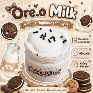 THICKIE BASIC / Slime 'Bánh O nhúng sữa' - Haphuonganhuy Slime đồ chơi chất nhờn ma quái