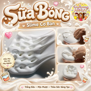 Slime Basic Trắng “ SỮA BÓNG ‘’ // Đồ chơi chất nhờn ma quái // Slimehaphuonganhuy