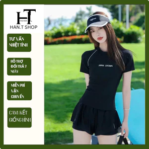 DB019 [Có size lớn] Bikini đồ bơi nữ đi biển 2 mảnh năng động,Quần Bo Đai 2 Lớp Kín Đáo BIKINI HAN.T
