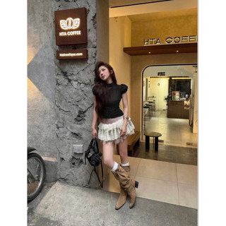 •𝙆𝙞𝙣𝙜𝙨𝙝𝙤𝙥𝙗𝙚𝙖𝙪𝙩𝙮•Áo Voan Chấm Bi Tay Bồng WG