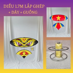 💥 Combo diều 1.7m + Dây 300m + Guồng 💥