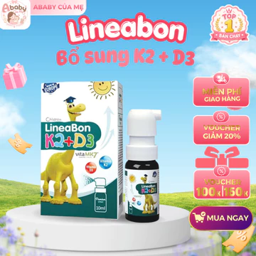 [Dạng xịt]Lineabon k2 d3 bổ sung d3 k2 giúp hấp thu canxi hiệu quả, cải thiện mật độ xương, giúp xương và răng chắc khoẻ