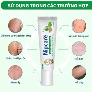 [Mới] Gel bôi Nipcare Mild Itch Relief 15g - Nipcare giảm ngứa, dịu da, hỗ trợ phục hồi vết thương