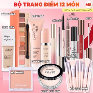 Bộ Trang Điểm/Set Trang Điểm/Bộ Makuep Đầy Đủ Nước Tẩy Trang + Kem Nền + Kem lót+ Phấn Phủ + Son...