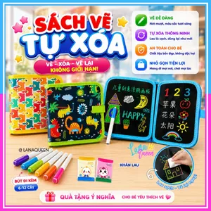 Sách Vẽ Tô Màu Xóa Được Kèm Bút Màu Cho Bé 10/ 14/ 16 Trang Với 6/ 12 Màu Đồ Chơi Montessori Tranh Vẽ Tô Màu Cho Bé