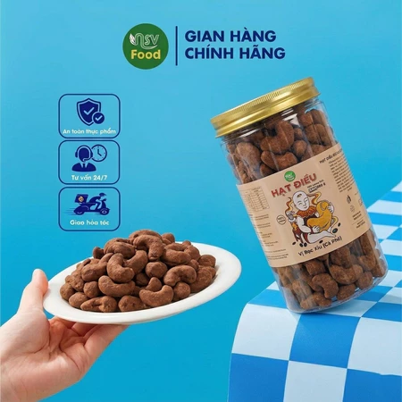 Hạt Điều Bạc Xỉu Giòn Rụm – Hạt Dinh Dưỡng Vị Cà Phê, Ăn Vặt Ngon Lạ, Đồ Ăn Vặt Cao Cấp, Ăn Là Ghiền