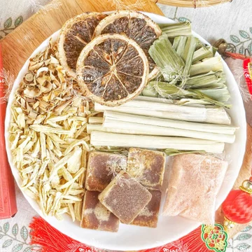 Trà Detox Chanh Muối Sả Gừng - Trà Kiềm Hóa Cơ Thể (Thanh Lọc Cơ Thể, Tăng Cường Đề Khàng, Cân Bằng Điện Giải, Sáng Da)
