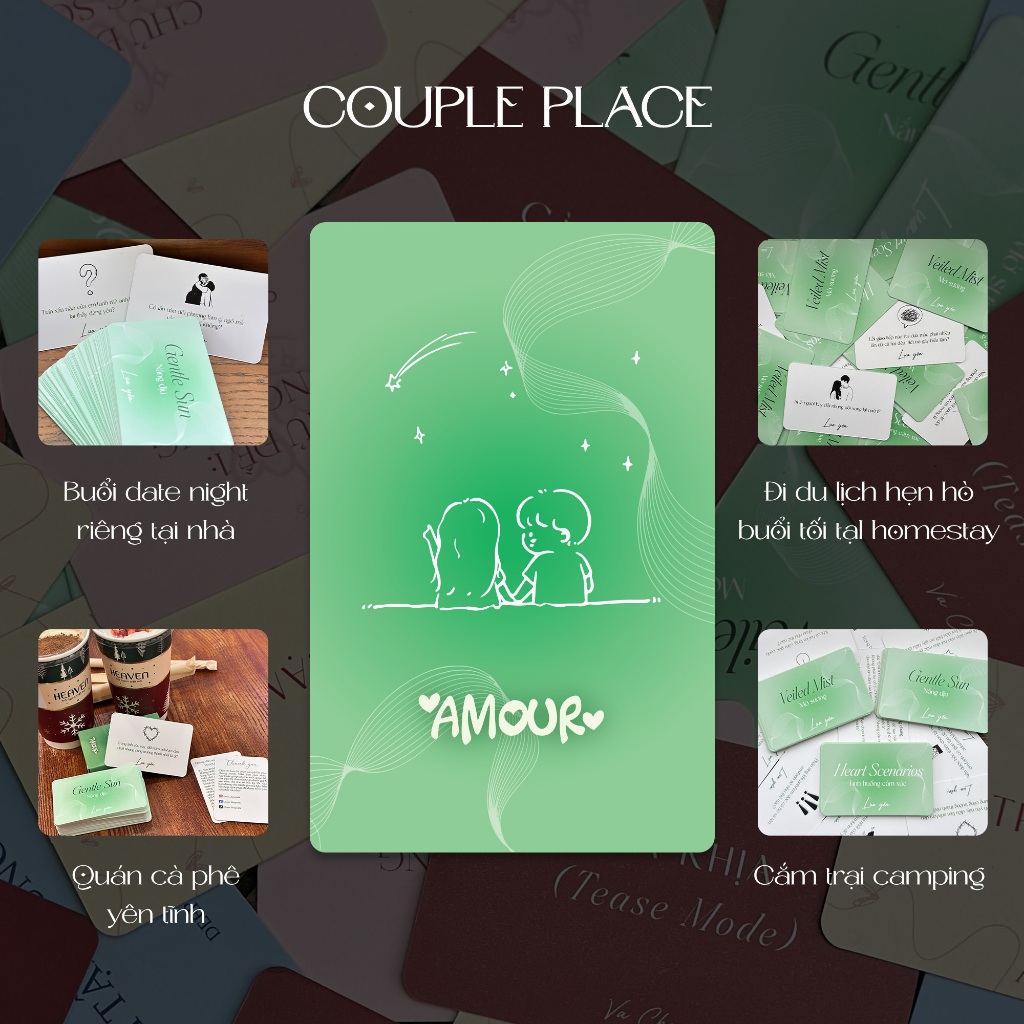 Quà Valentine Bộ Bài Tình Yêu Mật Đắng Boardgame Dành Cho Cặp Đôi Khai Thác 2 Mặt Buồn Và Vui