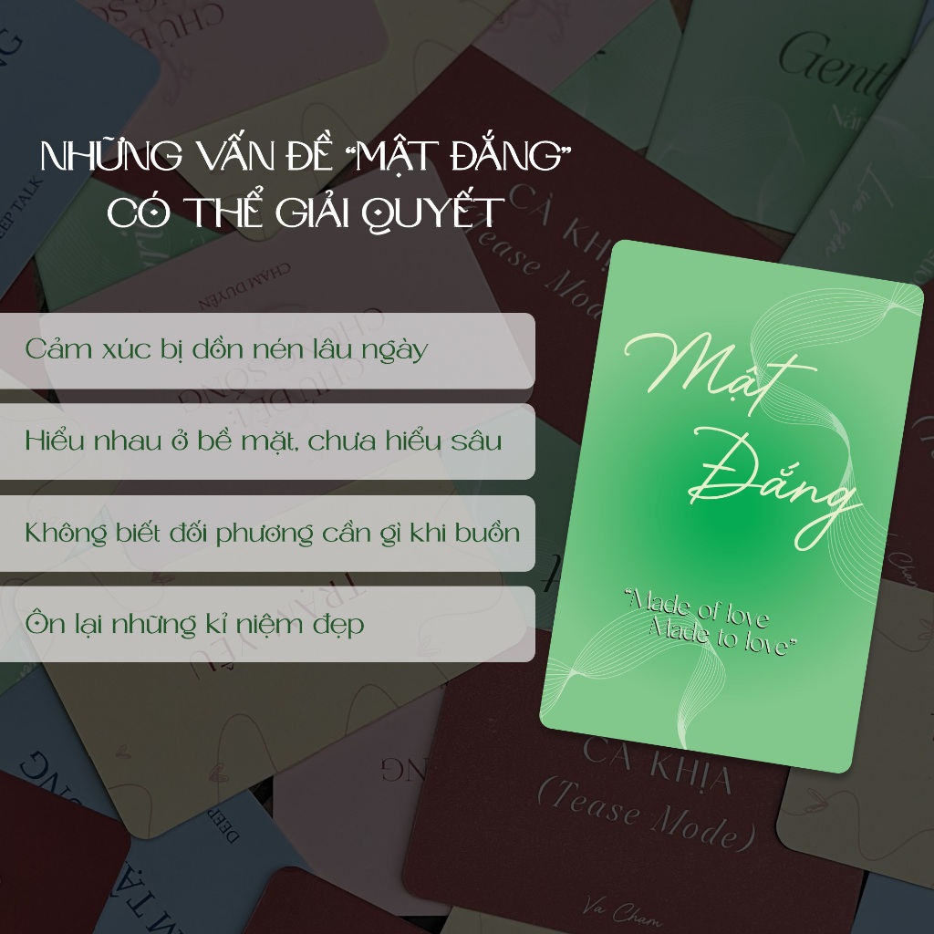 Quà Valentine Bộ Bài Tình Yêu Mật Đắng Boardgame Dành Cho Cặp Đôi Khai Thác 2 Mặt Buồn Và Vui