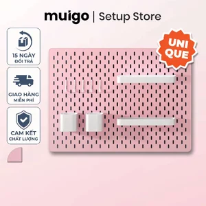 BẢNG PEGBOARD TREO TƯỜNG MÀU HỒNG| Bảng Lỗ Decor Tiện Dụng, Tối Ưu Không Gian