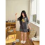 Set bộ cotton Gill xám hoa nhí xe? lưng QCCC