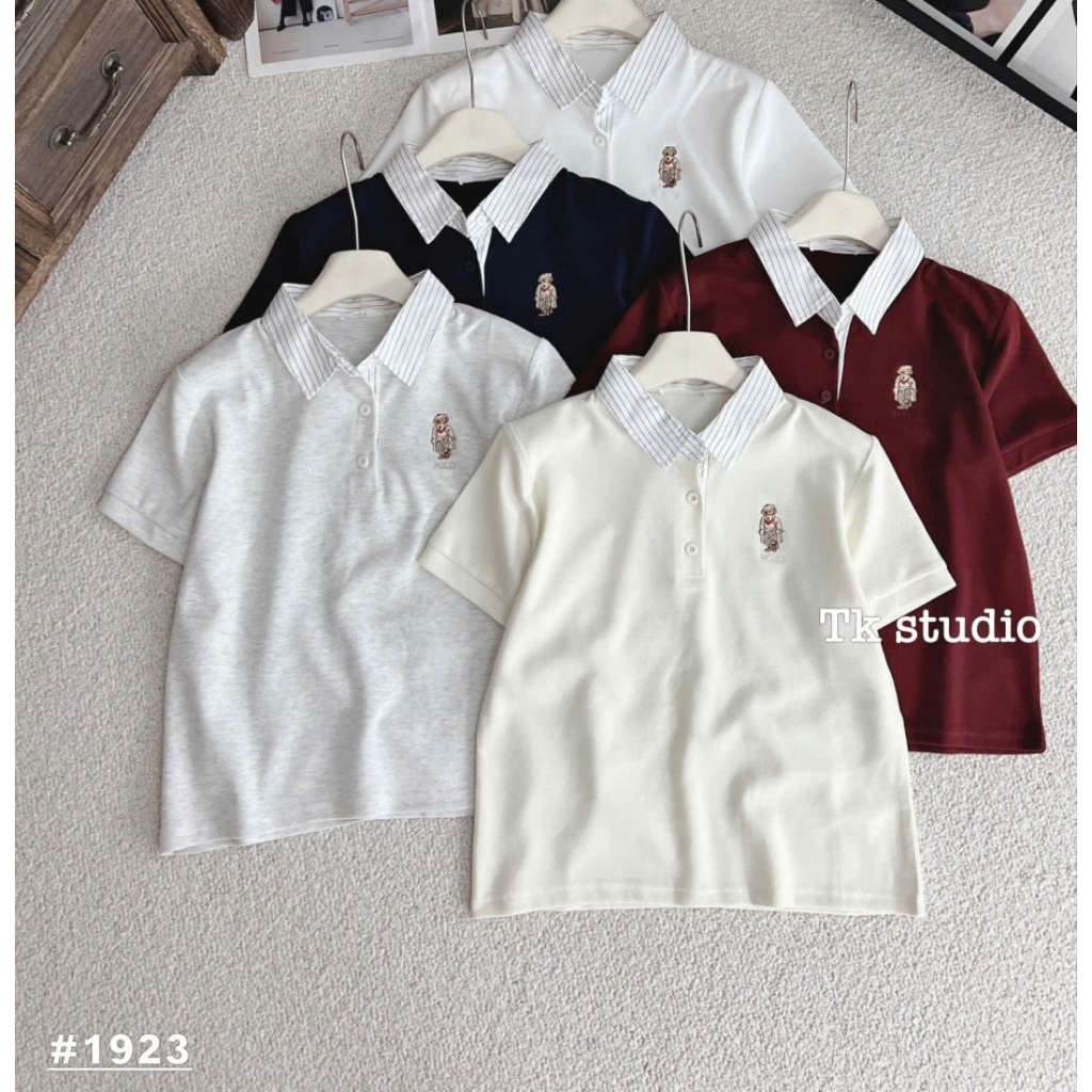 [𝑯𝒂 𝑨𝒏𝒉] Áo Polo Cộc Cổ Kẻ QCL1