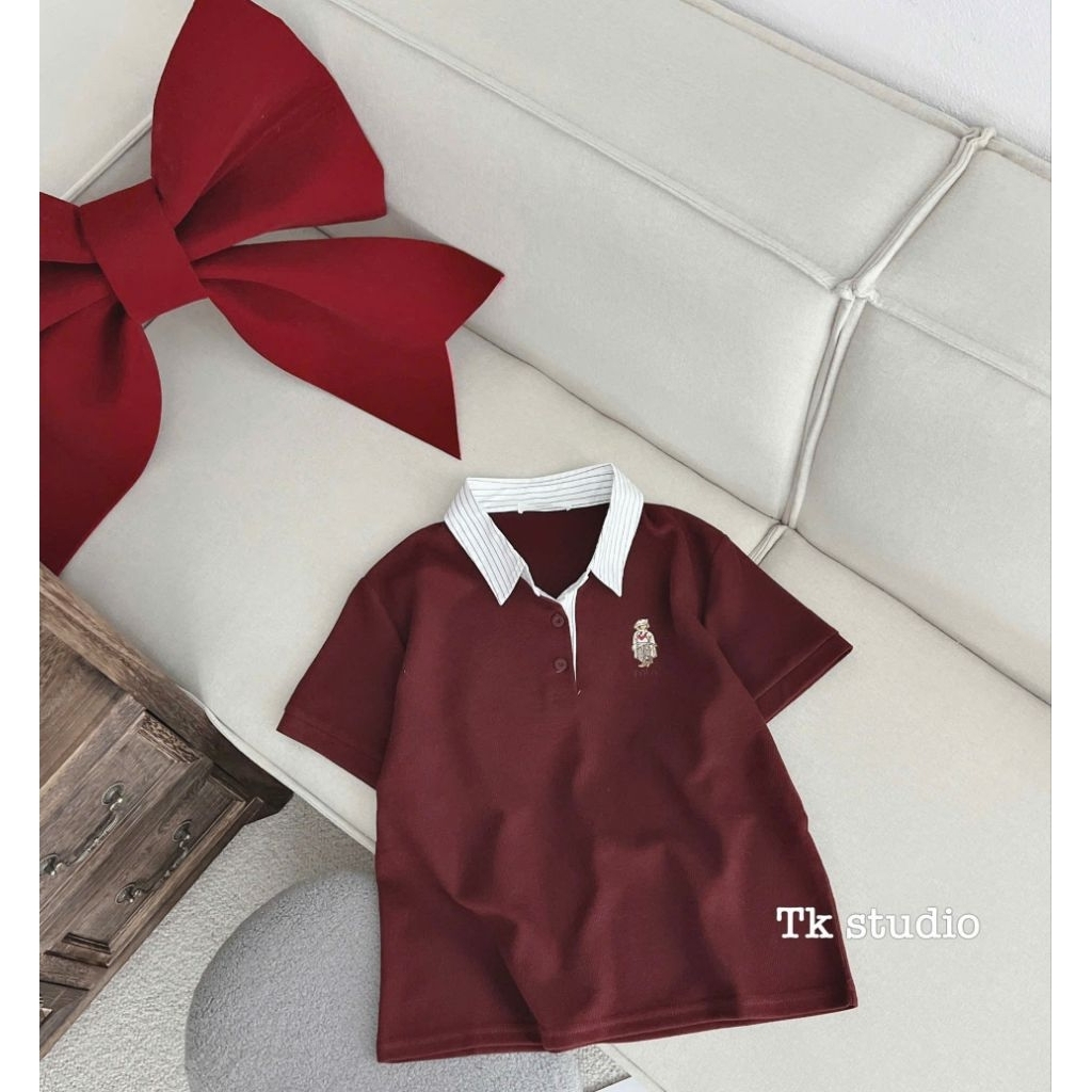 [𝑯𝒂 𝑨𝒏𝒉] Áo Polo Cộc Cổ Kẻ QCL1