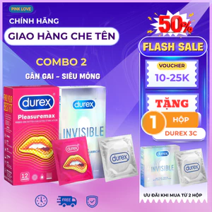 Combo 2 Hộp Bao Cao Su Siêu Mỏng 2 Hộp 24 Chiếc
