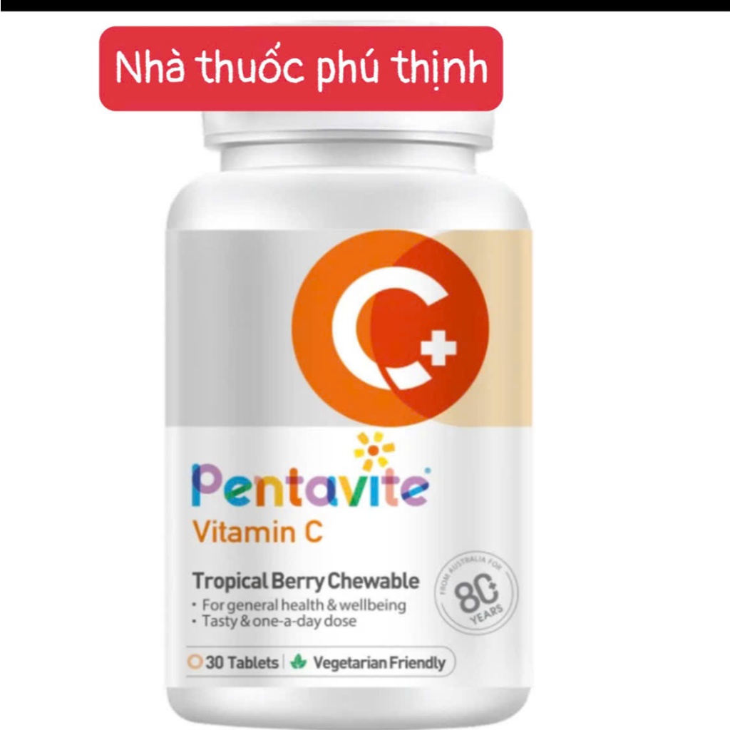 ✅ (chính hãng) pentavite vitamin c hỗ trợ đề kháng giảm mệt mỏi, loại nhai ngon, loại k chất bảo quản, chuẩn xịn