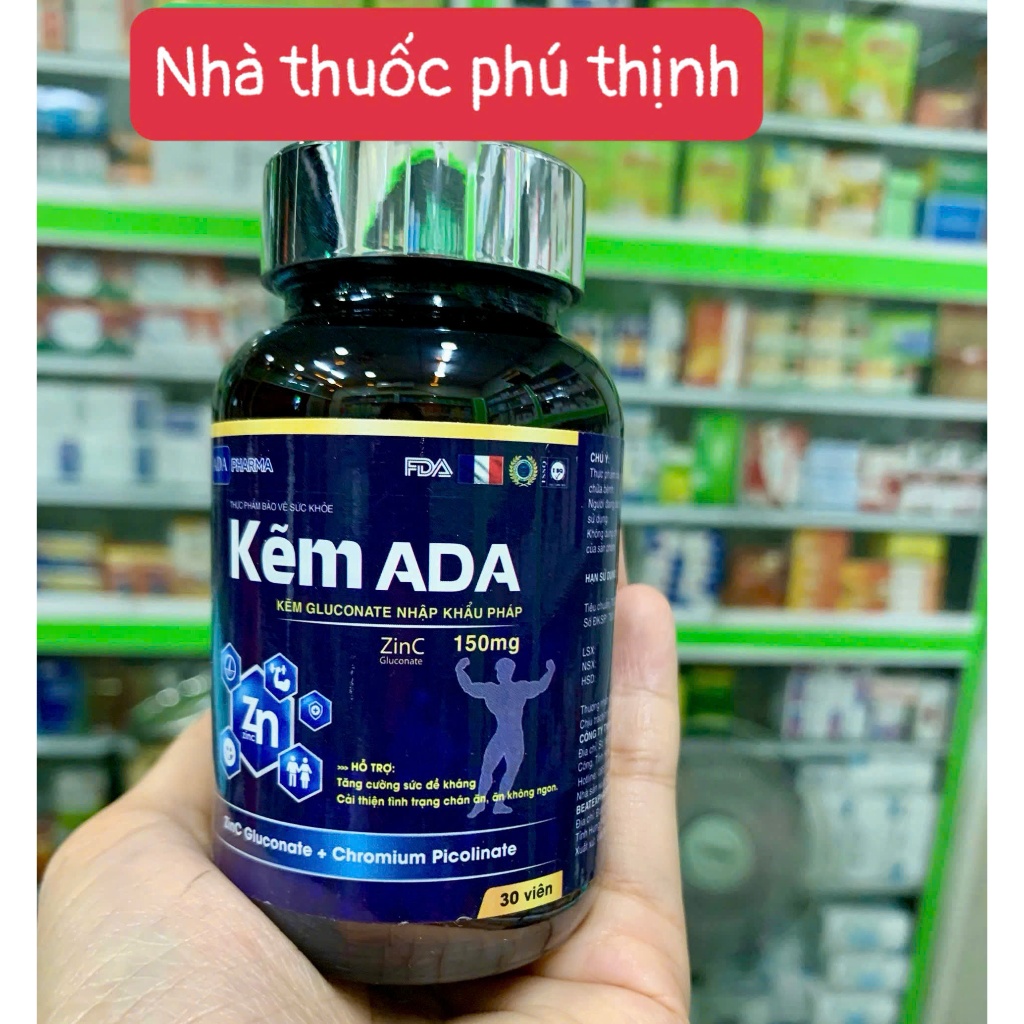 ✅[Chính Hãng] kẽm ADA hỗ trợ phong độ nam , tăng cơ, giảm mệt mỏi, sức khỏe dồi dào