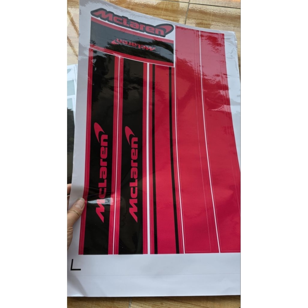 Tem dán decal Mclaren hàng đẹp 3 lớp xịn bao chống nước không bay màu hàng chuẩn chất lượng cao