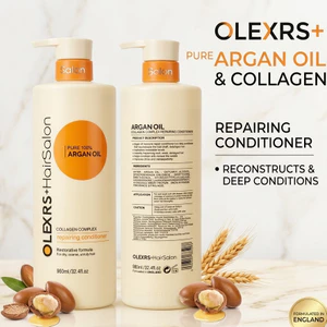 ​Dầu Xả Olexrs+ Hair Salon Argan Oil & Collagen (960ml) - Siêu Phục Hồi Tóc Khô Xơ & Hư Tổn