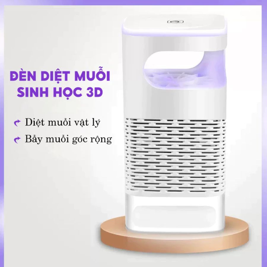 Đèn bắt muỗi - Máy bắt muỗi kiêm đèn ngủ thông minh thế hệ mới, có cổng sạc USB tiện lợi.