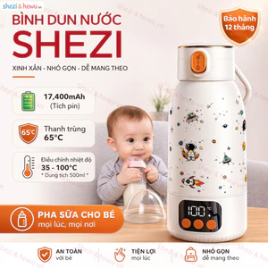 SHEZI [Sưởi không dây 100 độ] Sạc USB 35-100° có thể điều chỉnh tự do Ấm đun nước điện 17400mAh