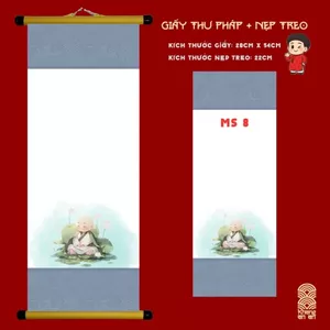 📜 LIỄN GIẤY THƯ PHÁP + NẸP TREO (MS 8)