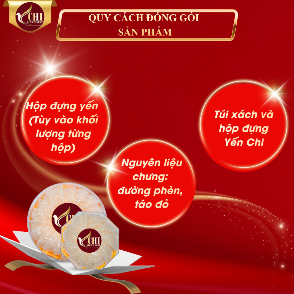 Tổ Yến Vụn Xơ Đắp Tổ (Kèm Nguyên Liệu Chưng) - Yến Chi - Yến Tinh Chế YETC 002