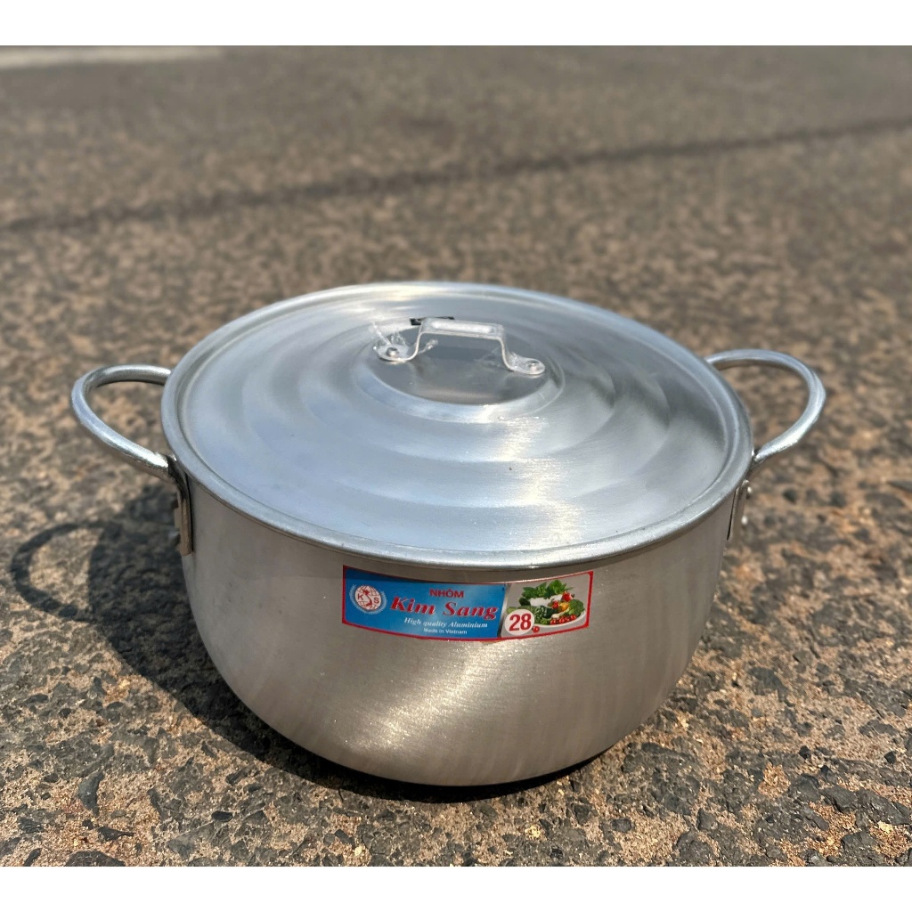 NỒI NHÔM KIM SANG 28CM – GỌN NHẸ, NẤU GÌ CŨNG TIỆN