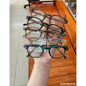 Gọng Kính Nhựa Acetate Cao Cấp - Thiết Kế Tròn Cổ Điển & Phối Màu Thời Thượng