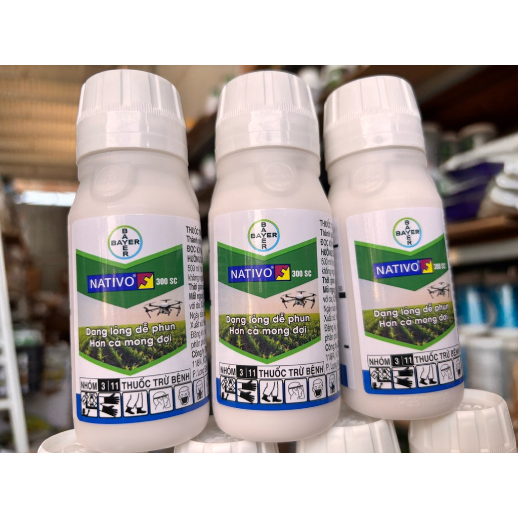 NATIVO  Bayer gói 6g- Chai 100ml- Chuyên trừ các loại nấm bệnh,  thán thư, phấn trắng cây trồng