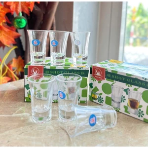LÓC 6 LY RƯỢU THỦY TINH NHỎ GỌN XINH XẮN
