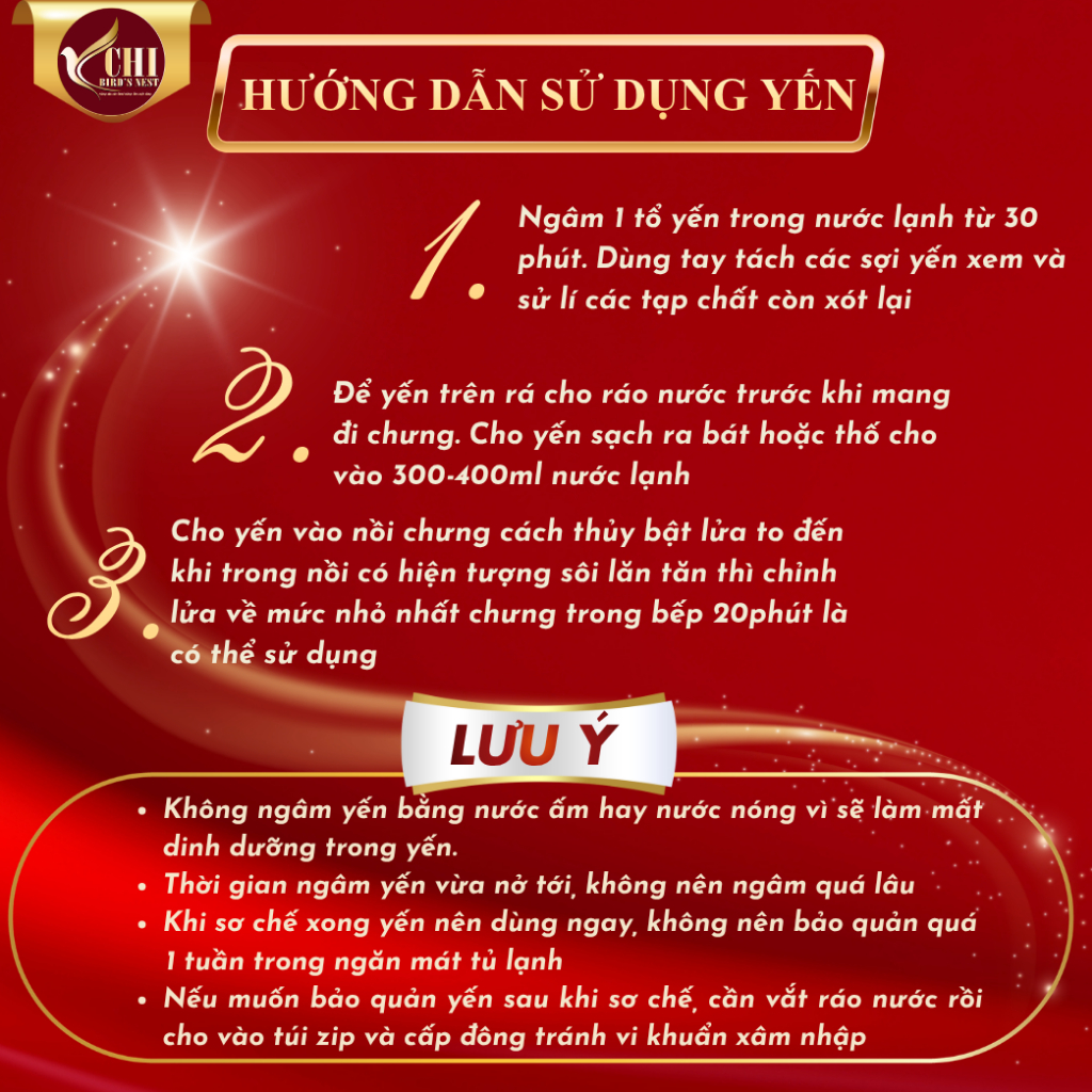Tổ Yến Sào Rút Lông Xương 100% Sợi Nguyên Chất - Dòng Yến Cao Cấp - Yến Chi - Yến Rút Lông