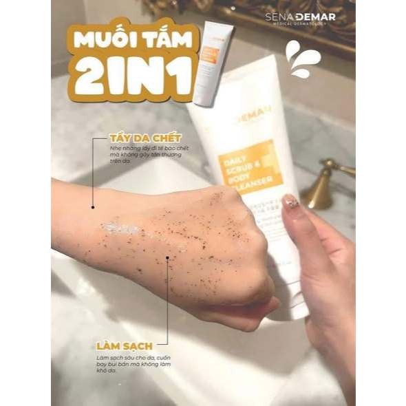Tẩy Da Chết Body SenaDemar, Làm sạch, loại bỏ lớp sừng da chết và bã nhờn 200ml-Thylee