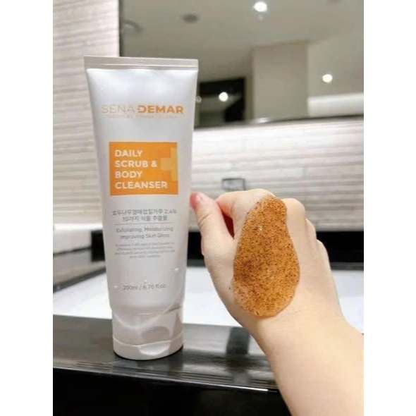 Tẩy Da Chết Body SenaDemar, Làm sạch, loại bỏ lớp sừng da chết và bã nhờn 200ml-Thylee