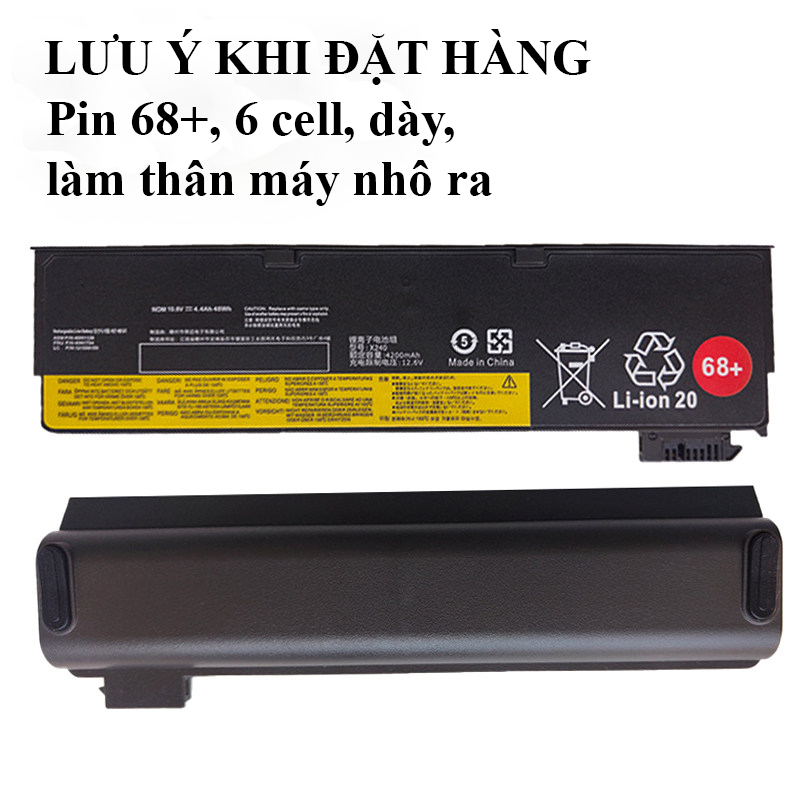 Pin Lenovo ThinkPad X240 X250 X260 X270 T440 T450 T450s T460 T460s T460p T470p 68+ (BH 12 THÁNG)