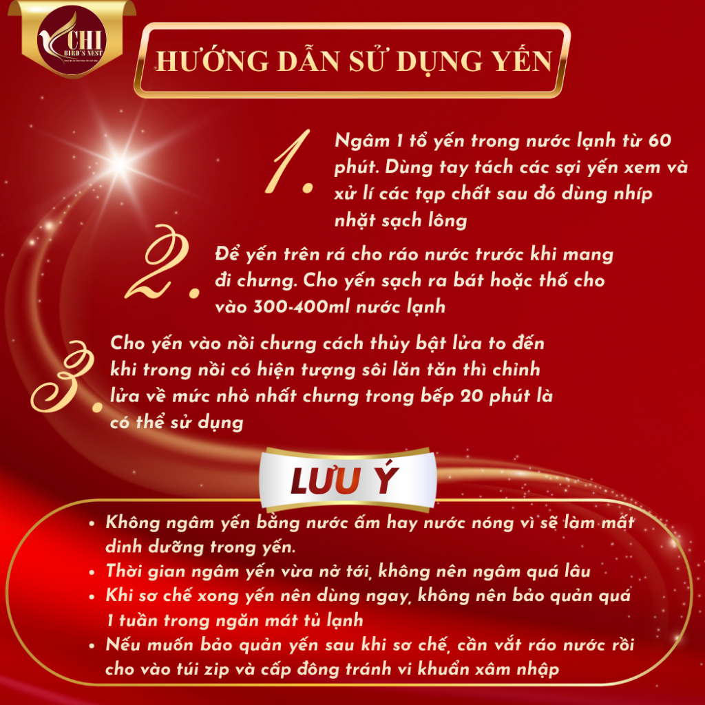 Tổ yến thô cao cấp 10gram - Yến Sào Yến Chi