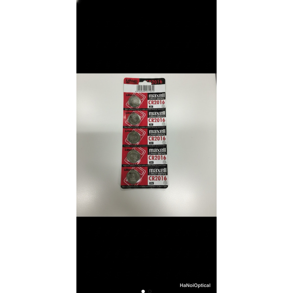 [Vỉ 5 Viên] Pin Maxell CR2016 Lithium 3V Chính Hãng - Dùng Cho Đồng Hồ, Máy Tính, Chìa Khóa Xe