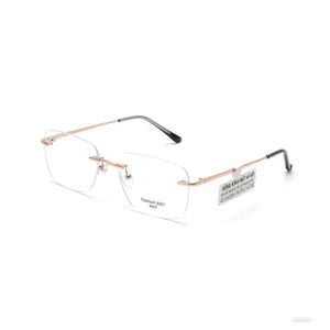 Gọng Kính Khoan Titanium 6007 Cao Cấp Siêu Nhẹ Không Viền Thời Trang Nam Nữ