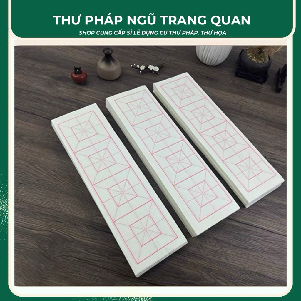 Giấy luyện thư pháp 4 ô hồi tự –  bán sinh tuyên cao cấp