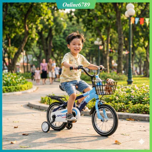 Xe đạp cho bé trai, bé gái, chắc chắn, hợp thời trang mã MG1S bảo hành 2 năm
