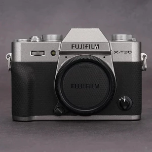 Skin 3M dán máy ảnh Fujifilm X-T30 mẫu vân Black Matrix phối màu bạc xám | Miếng dán bảo vệ body máy ảnh fuji xt30