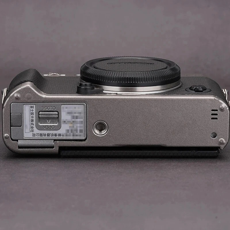 Skin 3M dán máy ảnh Fujifilm X-T30 mẫu vân Black Matrix phối màu bạc xám | Miếng dán bảo vệ body máy ảnh fuji xt30