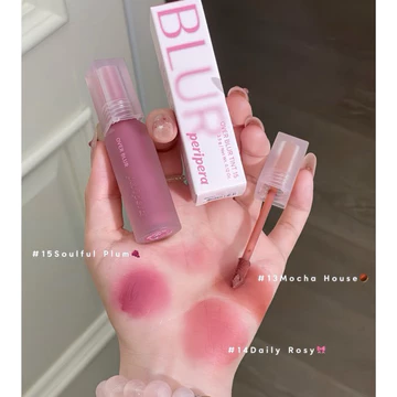 Son Kem Lỳ Peripera Over BLUR TINT 03-04-15 đủ màu, kem nhung mịn bền màu 3.5g