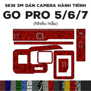 Skin dán GoPro Hero 5 / 6 / 7 (Nhiều mẫu) | Miếng dán Film 3M cho camera hành trình Go Pro