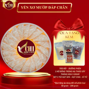 Tổ Yến Xơ Mướp Đắp Chân 100% Không Pha Trộn Đường , Tạp Chất - Yến Sào Yến Chi - Yến Tinh Chế YETC 002
