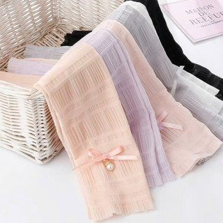 Ống Tay Áo Giả Nữ Ren Nơ, 1 Cặp Tay Áo Rời Co Giãn Mềm, Che Bắp Tay, Phối Váy Áo Style Hàn Quốc