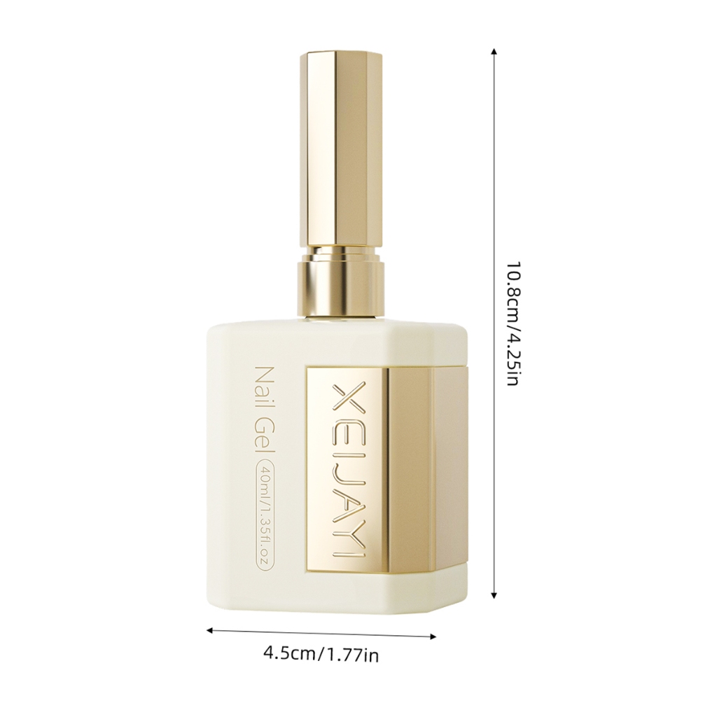 XEIJAYI 40ml - Sơn Gel Màu Hồng Nude Cổ Điển: bền chắc và sử dụng lâu dài, thích hợp cho các tiệm làm móng.