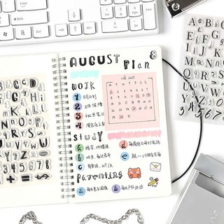 SET CON DẤU SILICON TRONG SUỐT CHỮ VÀ SỐ DIY